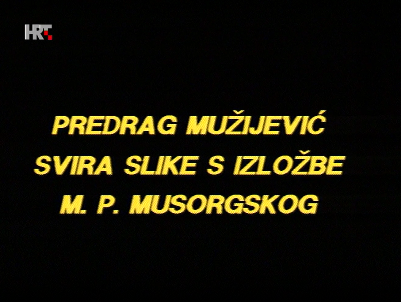 Mali koncert: Musorgski - "Slike s izložbe"