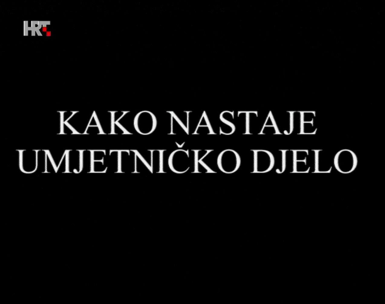 Kako nastaje umjetničko djelo - Film