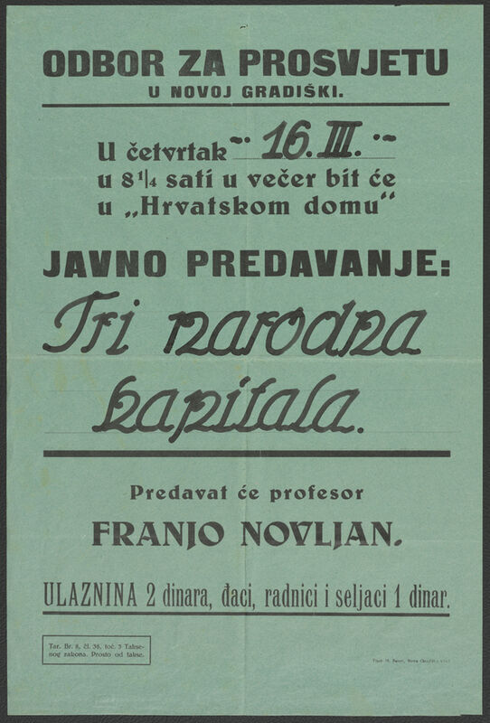 Predavanje "Tri narodna kapitala"