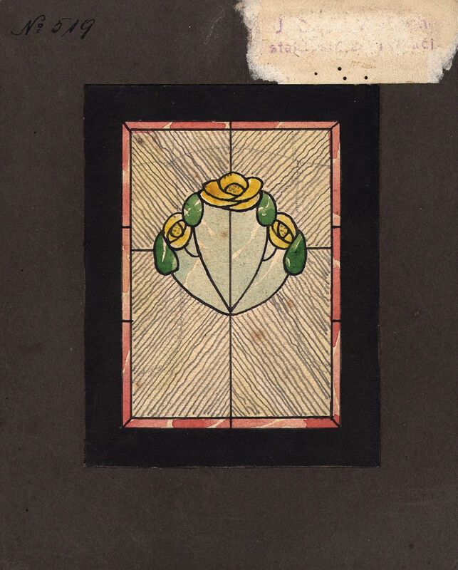profani prozor - geometrizirani cvijet