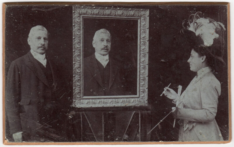 Vladimir Vraniczany i slikarica Pereira fotomontaža