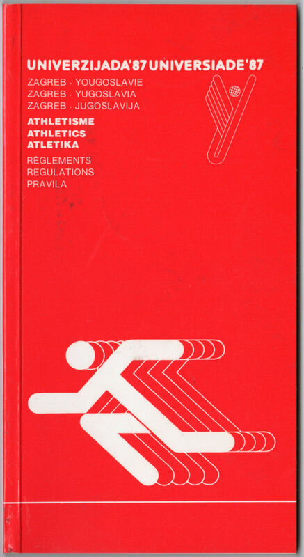 Univerzijada '87 Zagreb Jugoslavija atletika pravila
