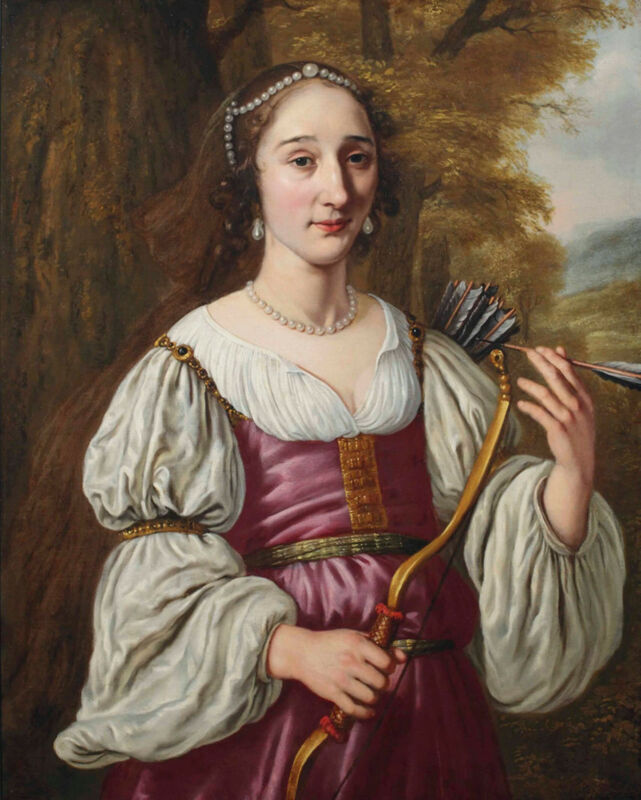 Portret mlade dame kao Dijane