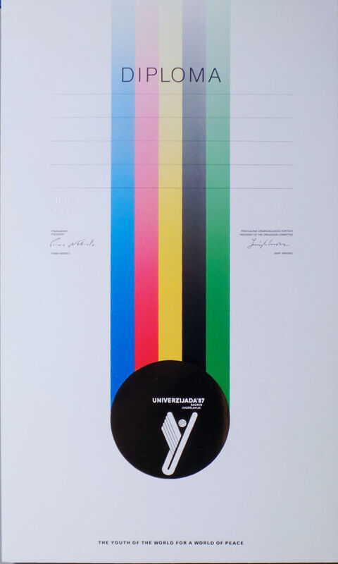 Diploma "Univerzijade '87"