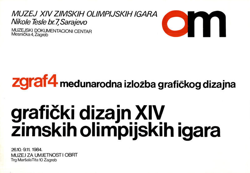 zgraf4 grafički dizajn XIV zimskih olimpijskih igara