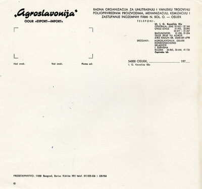 Agroslavonija OOUR "Export-Import"