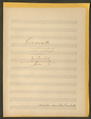 Gj. Eisenhuth: Gradualle (O sanctissima Maria), op. 25