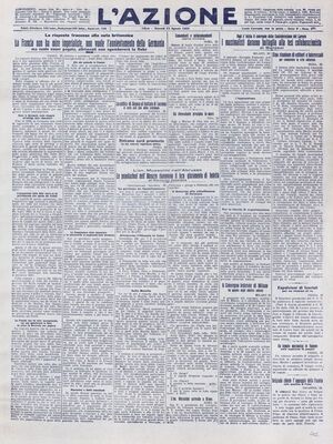 L’ AZIONE - Godina: 1923. Broj: 201