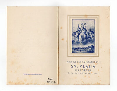 Program svečanosti Sv. Vlaha