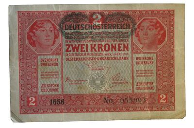 Novčanica, 2 krune, AUSTRO-UGARSKA BANKA, Beč,1917.