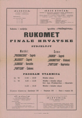 Rukomet finale Hrvatske 1961.