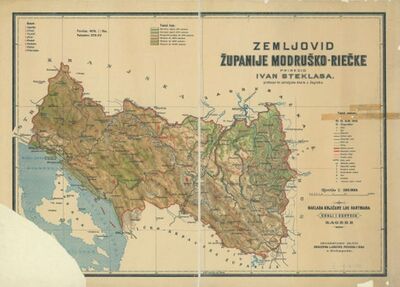 Zemljovid Županije modruško-riečke