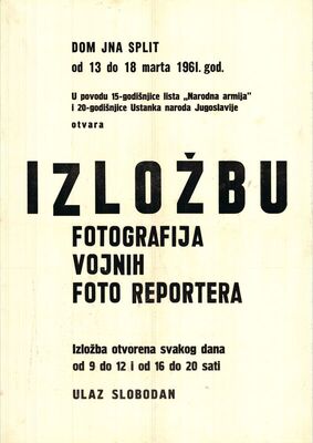 Izložba fotografija vojnih fotoreportera