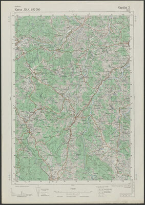 Karta JNA 1: 50000 Ogulin 2
