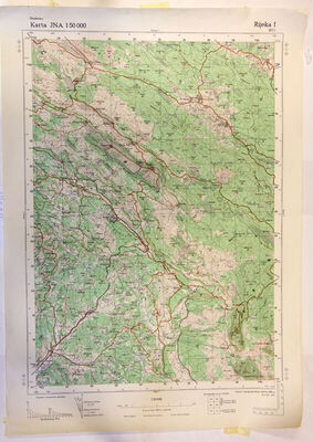 Topografska karta Rijeke