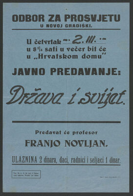 Predavanje "Država i svijet"