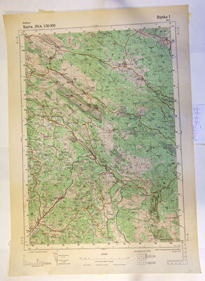 Topografska karta Rijeke