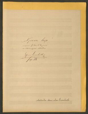 Gj. Eisenhuth: Njezin kip, op. 84