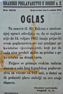 Prijava građana grko-istočne vjeroispovjesti