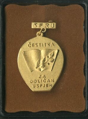 Učeničko odlikovanje Fonda "Braća Ribar" - "Čestitka za odli