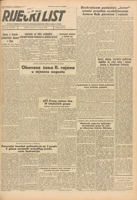 PPMHP 111263/35: Riječki list • God II. Broj 191 (457)