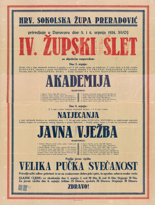 IV. župski slet sokolske župe Preradović u Daruvaru