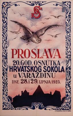 Proslava 20 godina Hrvatskog sokola u Varaždinu