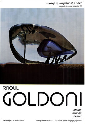 RAOUL GOLDONI staklo bronca crteži