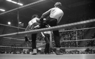 Zagreb, 1982.?, Dom sportova, uvodne borbe za meč Salihu - P