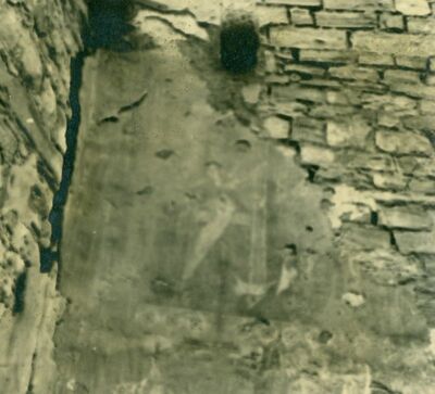 Butoniga (Pazin), kapela sv. Križa, ostaci fresaka