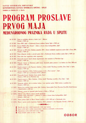 Program proslave 1. maja - međunarodnog praznika