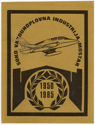 Soko vazduhoplovna industrija Mostar 1950 1985