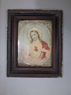 Oleografija "Srce Isusovo"