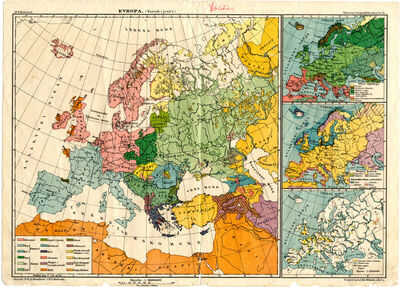 Evropa - narodi i jezici - Kozennov geografički atlas