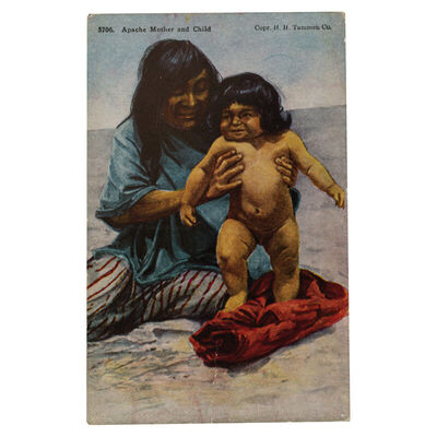 Apache Mother and Child