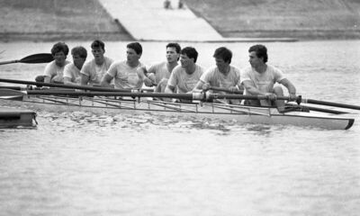 Zagreb, 1987., Jarunsko jezero, susret sveučilišnih osmeraca