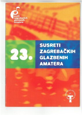 Naslovnica programske knjižice 23. Proljetnih susreta 2000.