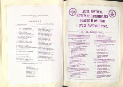 Spomenica Glazbene škole Josipa Runjanina Vinkovci 1995.-199
