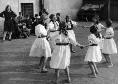 Slobodne aktivnosti u Zavodu za odgoj slijepe djece, Zagreb,