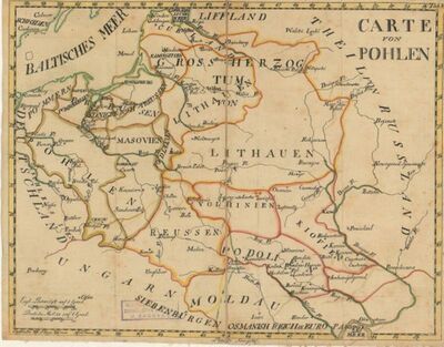 Carte von Pohlen.