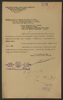 Okružnica Kraljevske banske uprave Savske banovine, Odeljak 