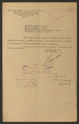 Okružnica Kraljevske banske uprave Savske banovine, Odeljak 