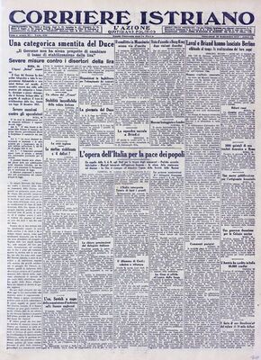 Corriere istriano - Godina: 1931. Broj: 232