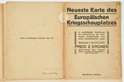 "Neueste Karte des Europäischen / Kriegschauplatz / mit den 