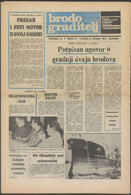 Brodograditelj, Glasilo kolektiva združenih jugoslavenskih p