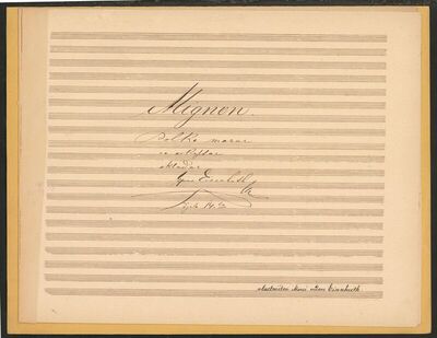 Gj. Eisenhuth: Mignon, polka mazur, op. 14