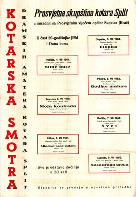 Kotarska smotra dramskih amatera kotara Split
