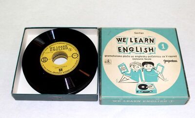 Gerčan: We Learn English 1, gramofonske ploče uz englesku po