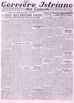 Corriere istriano del lunedi - Godina: 1929. Broj: 19(19)