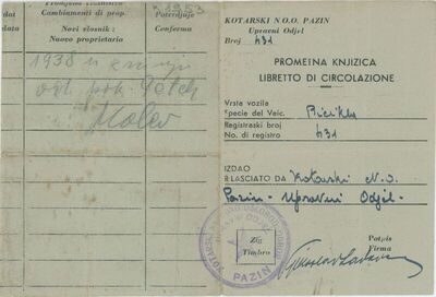 Prometna knjižica